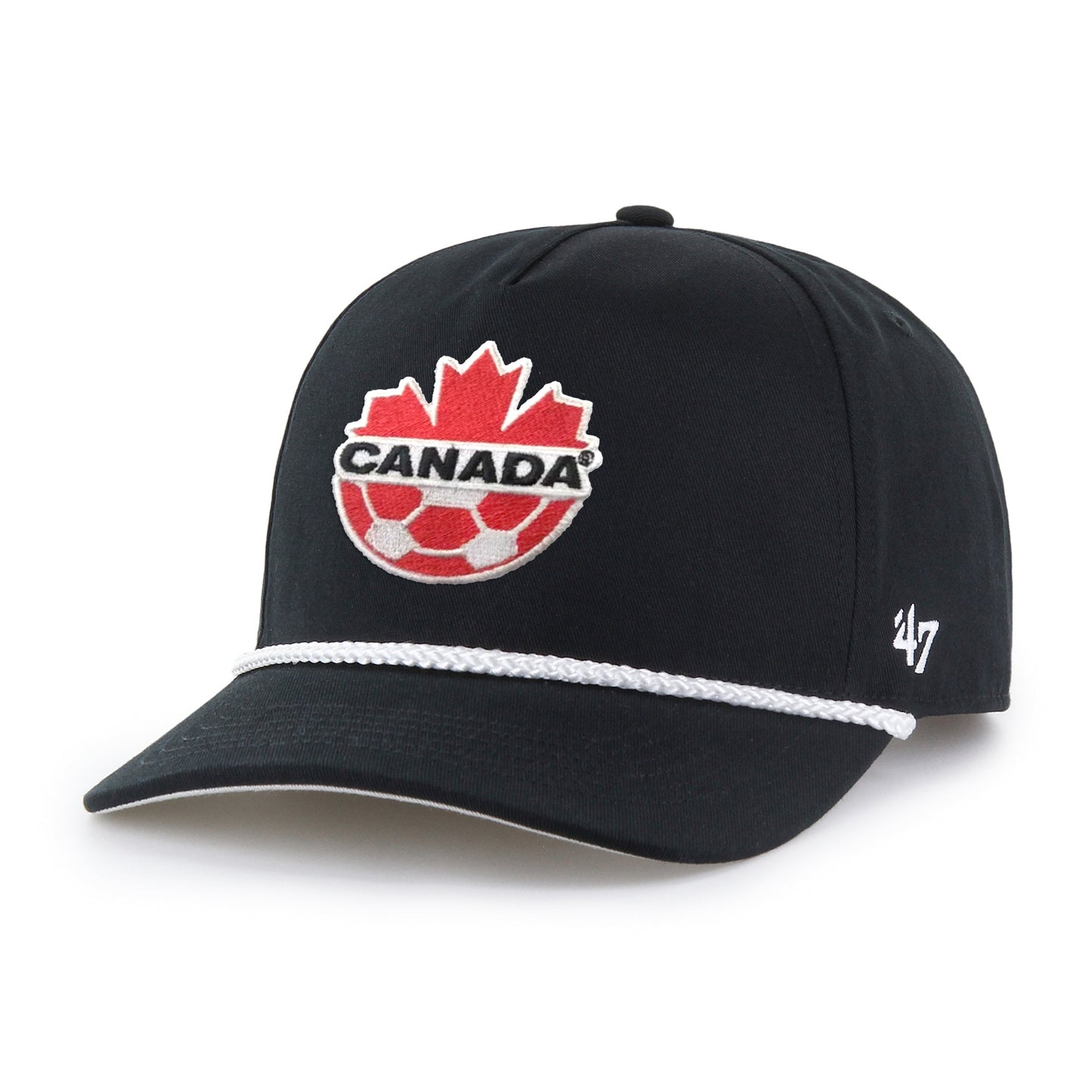 '47 Team Canada Soccer Primary Logo Adjustable Hitch Hat with Rope  - Black