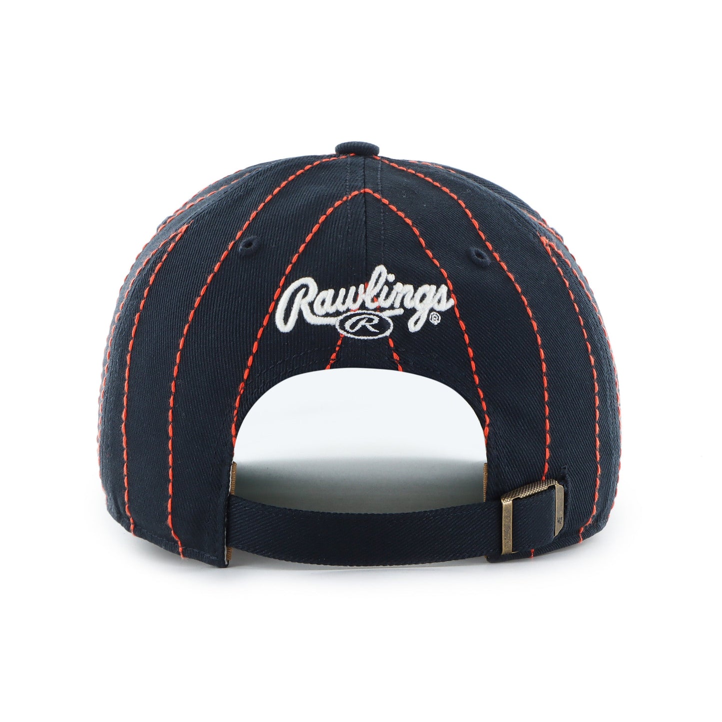 '47 MLB Detroit Tigers Rawlings Pinstripe Hitch Adjustable Hat - Black