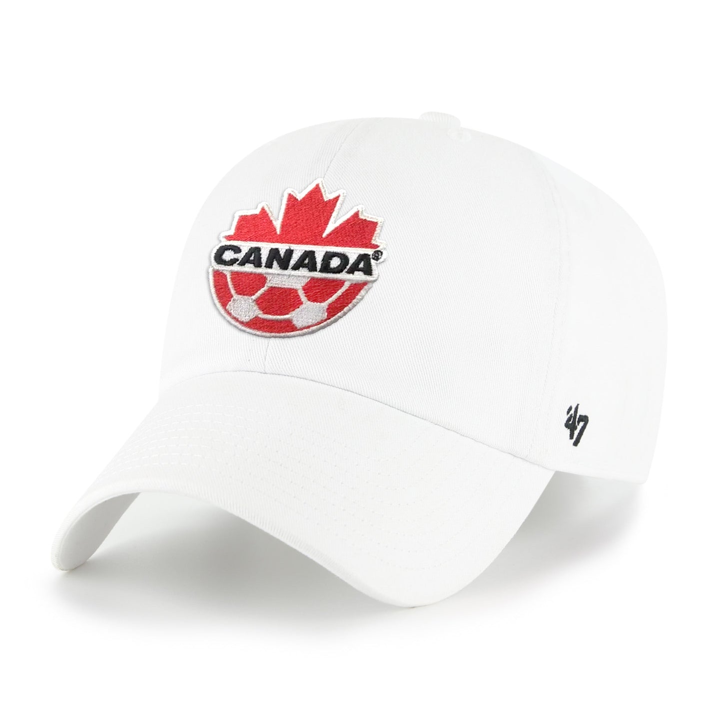 47 Canada Soccer Adjustable Clean Up Hat - White