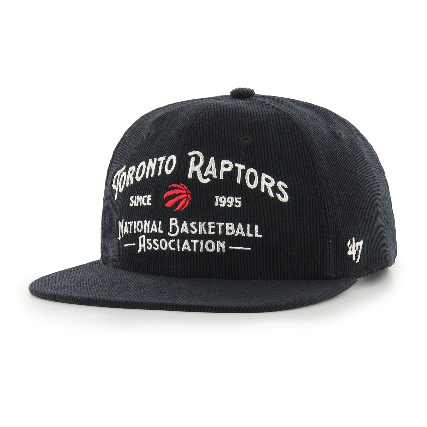 '47 NBA Toronto Raptors Championship Whitlock Captain RL Corduroy Snapback -  Black