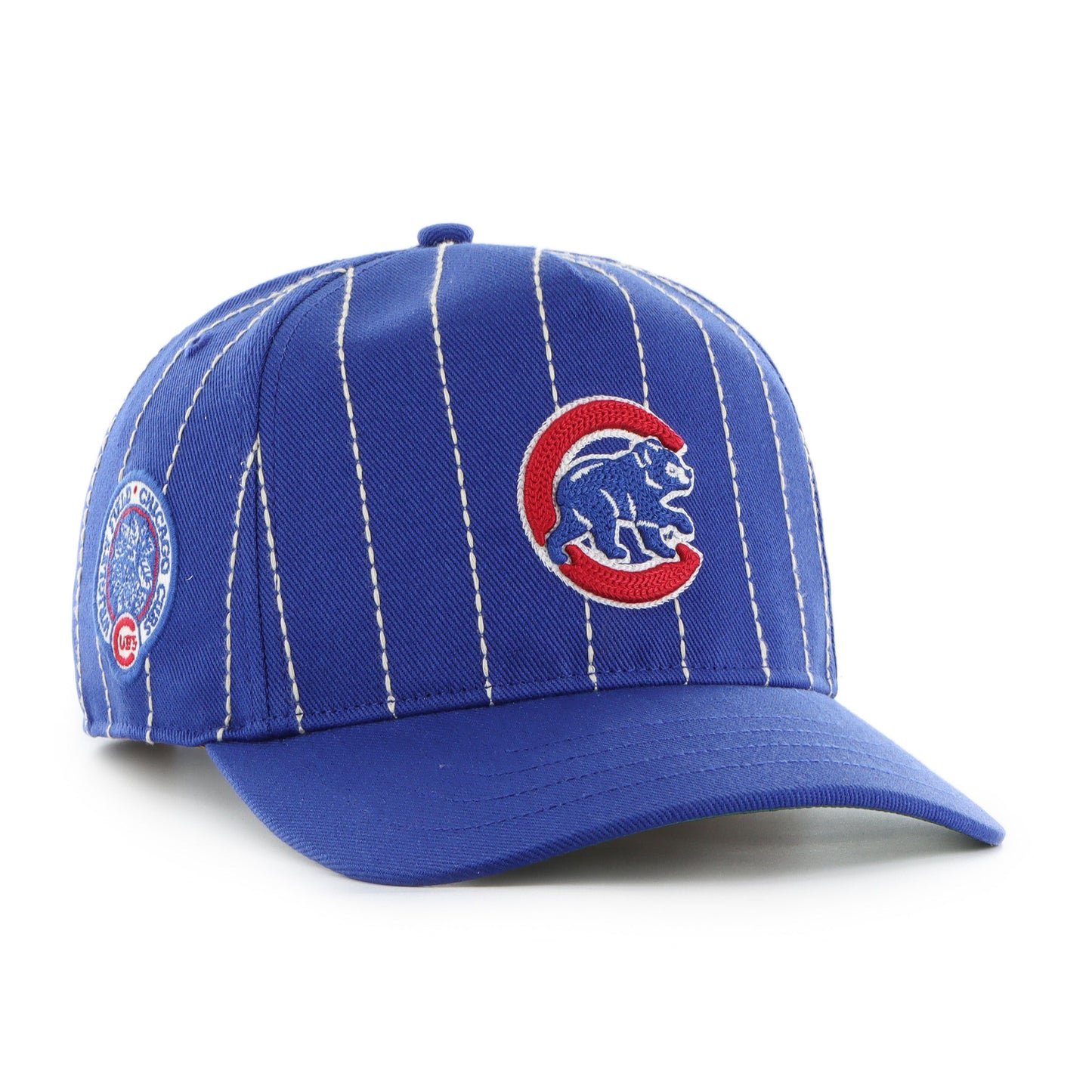 '47 MLB Chicago Cubs Rawlings Pinstripe Hitch Adjustable Hat - Blue
