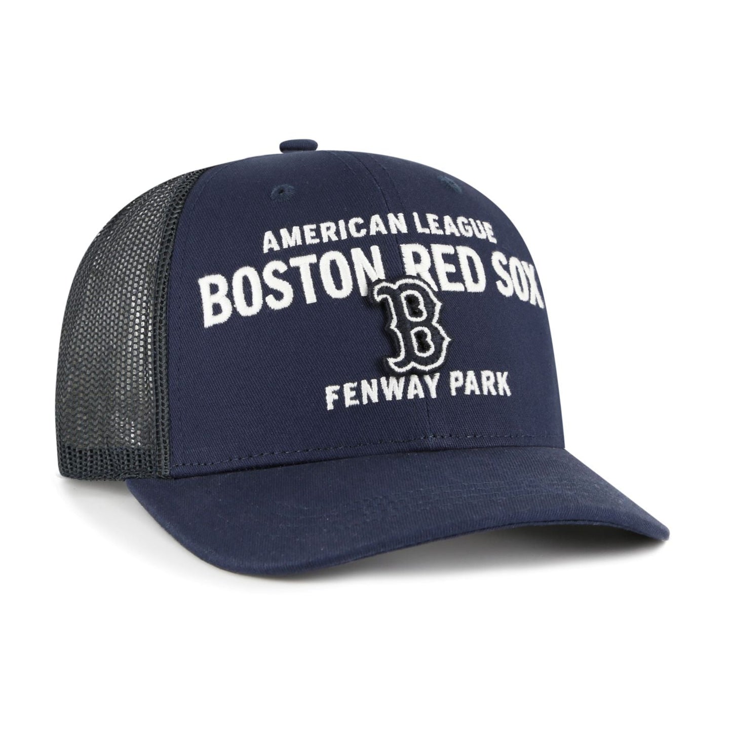 '47 MLB Boston Red Sox Contemporary Trucker Adjustable Snapback Hat -Navy Blue