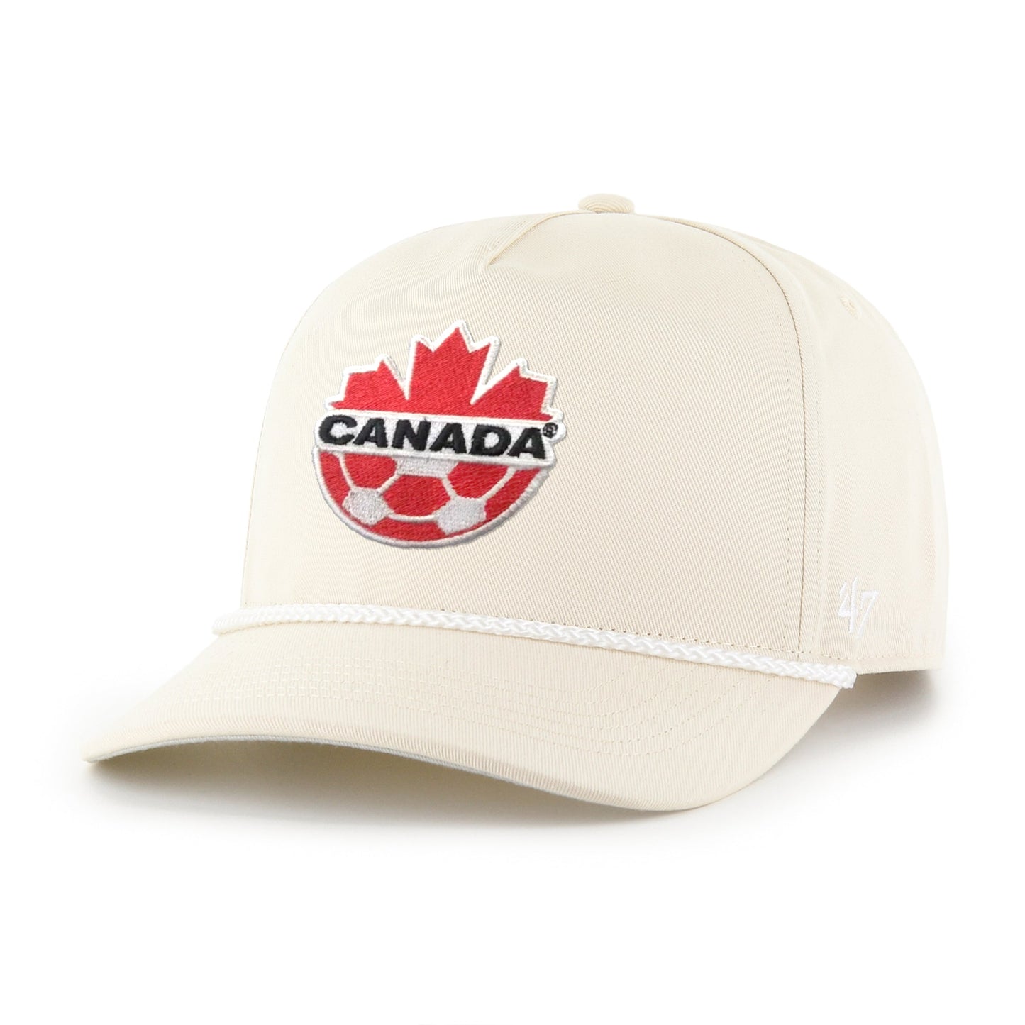 '47 Team Canada Soccer Primary Logo Adjustable Hitch Hat with Rope  - Natural