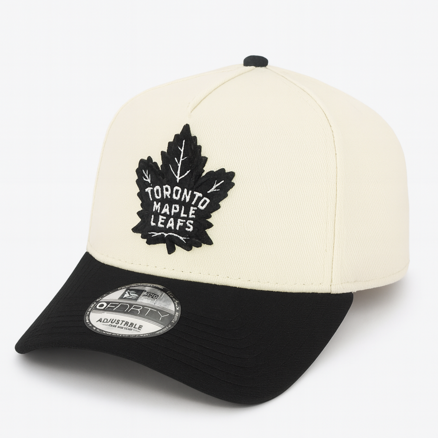 New Era NHL Toronto Maple Leafs 9FORTY Adjustable Snapback Hat - White/Black
