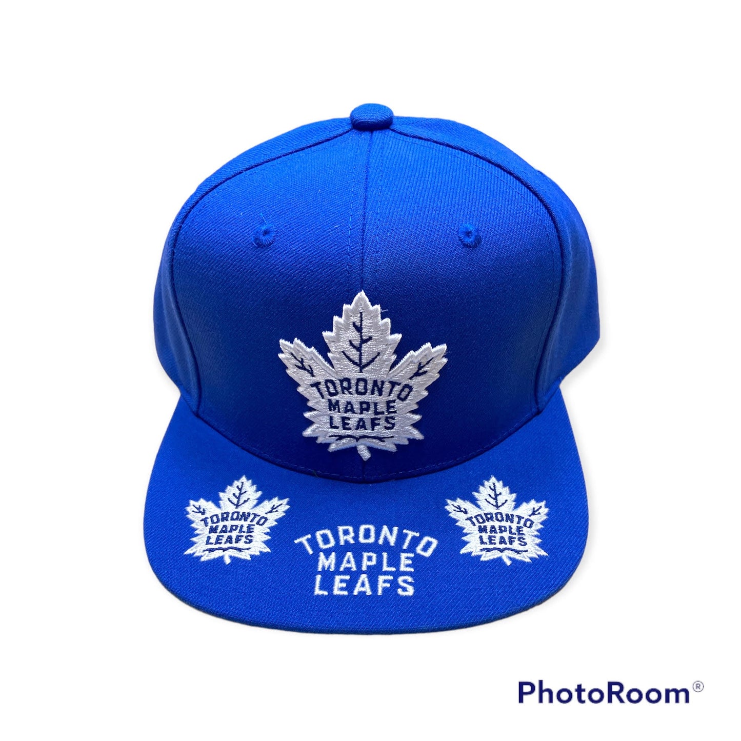 Mitchell and Ness Toronto Maple Leaf Snapback Hat with Logo on Brim