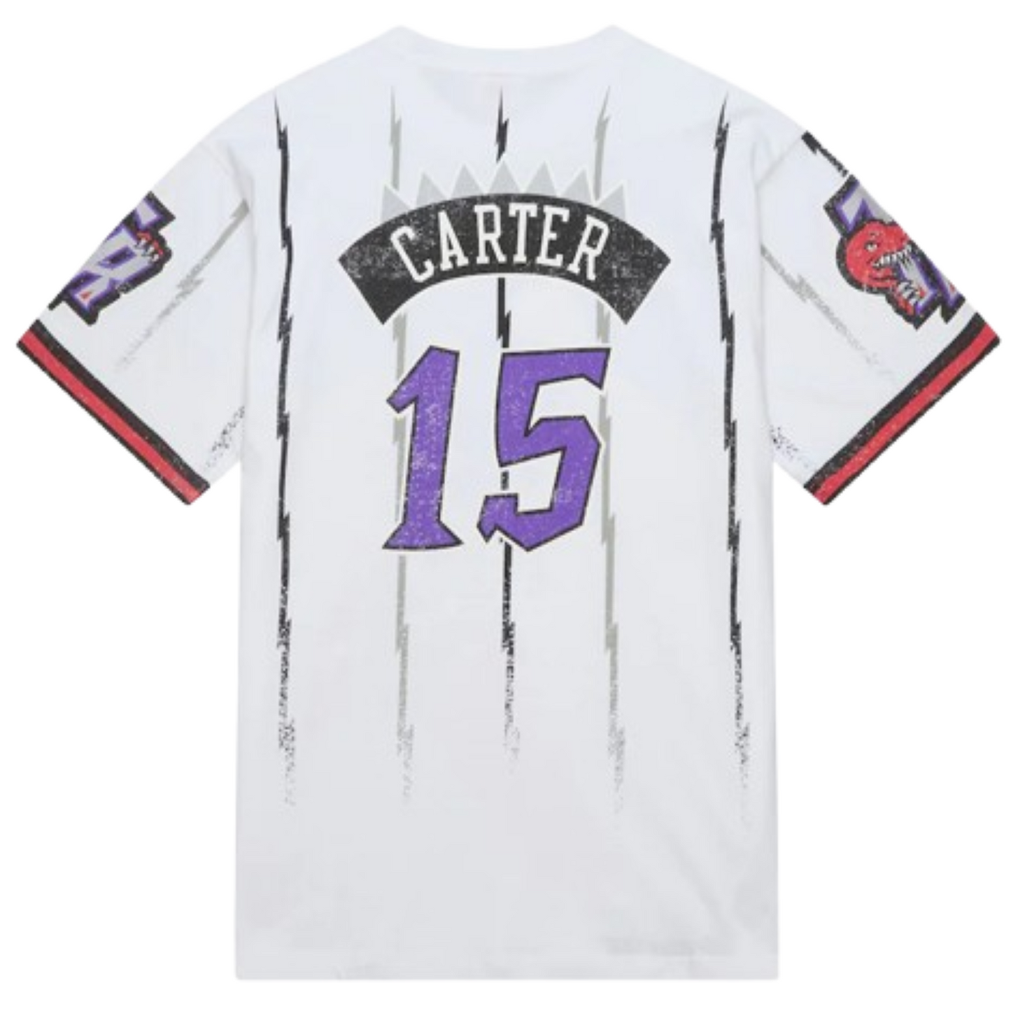 Mitchell & Ness NBA Toronto Raptors Vince Carter Playmaker Vintage T-Shirt - White