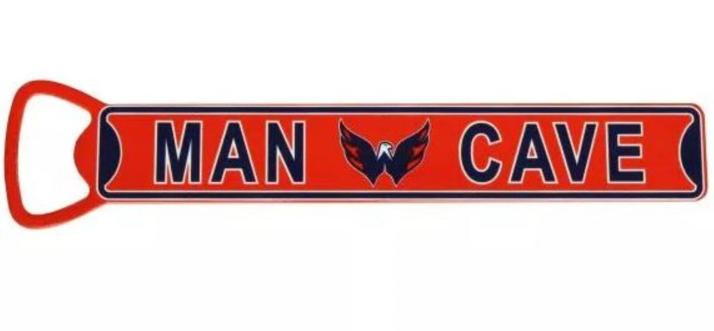 NHL Man Cave 7” SUPER STEEL MAGNET WITH BOTTLE OPENER
