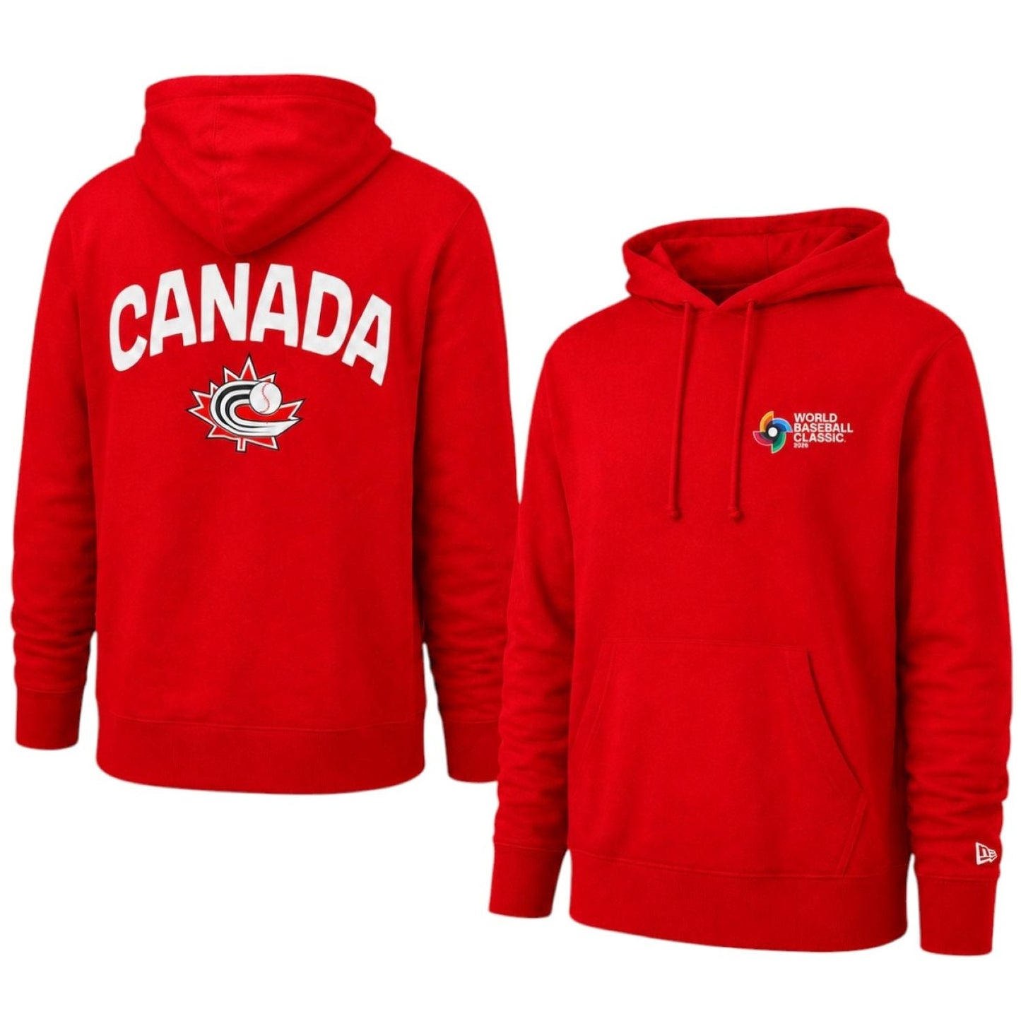 New Era World Baseball Classic 2026 Team Canada Pullover Hoodie - Red