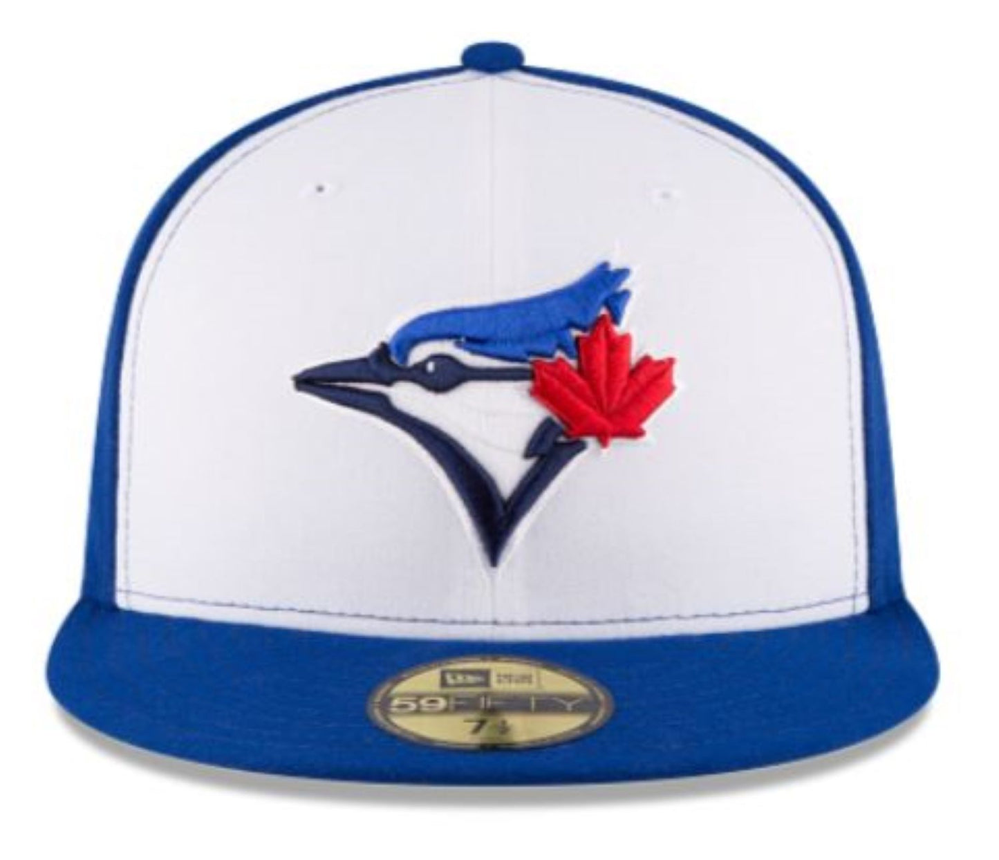 New Era 59FIFTY MLB Toronto Blue Jays 50th Anniversary Side Patch Authentic Collection Fitted Hat - Royal Blue/White