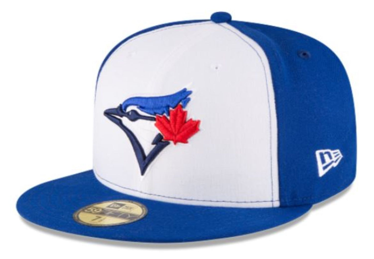 New Era 59FIFTY MLB Toronto Blue Jays 50th Anniversary Side Patch Authentic Collection Fitted Hat - Royal Blue/White
