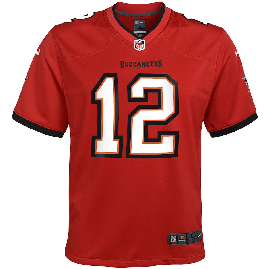 Youth Nike Tom Brady Red Tampa Bay Buccaneers - Game Jersey
