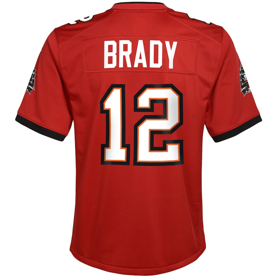 Youth Nike Tom Brady Red Tampa Bay Buccaneers - Game Jersey